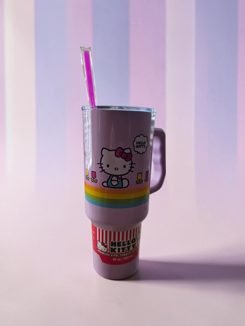 Hello Kitty 40 oz. Stainless Steel Tumbler With Handle - Picture 2 of 8